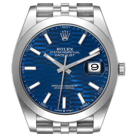 rolex datejust quadrante blu oro giallo|buy rolex datejust 41.